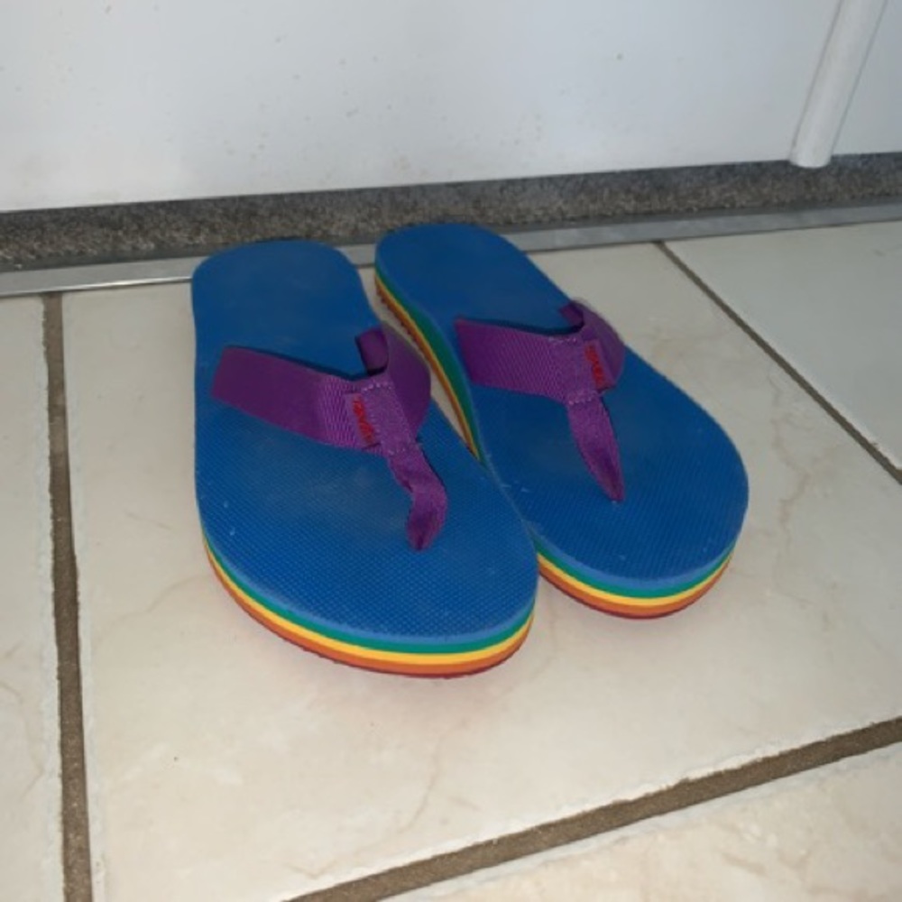Teva Rainbow Flip Flops